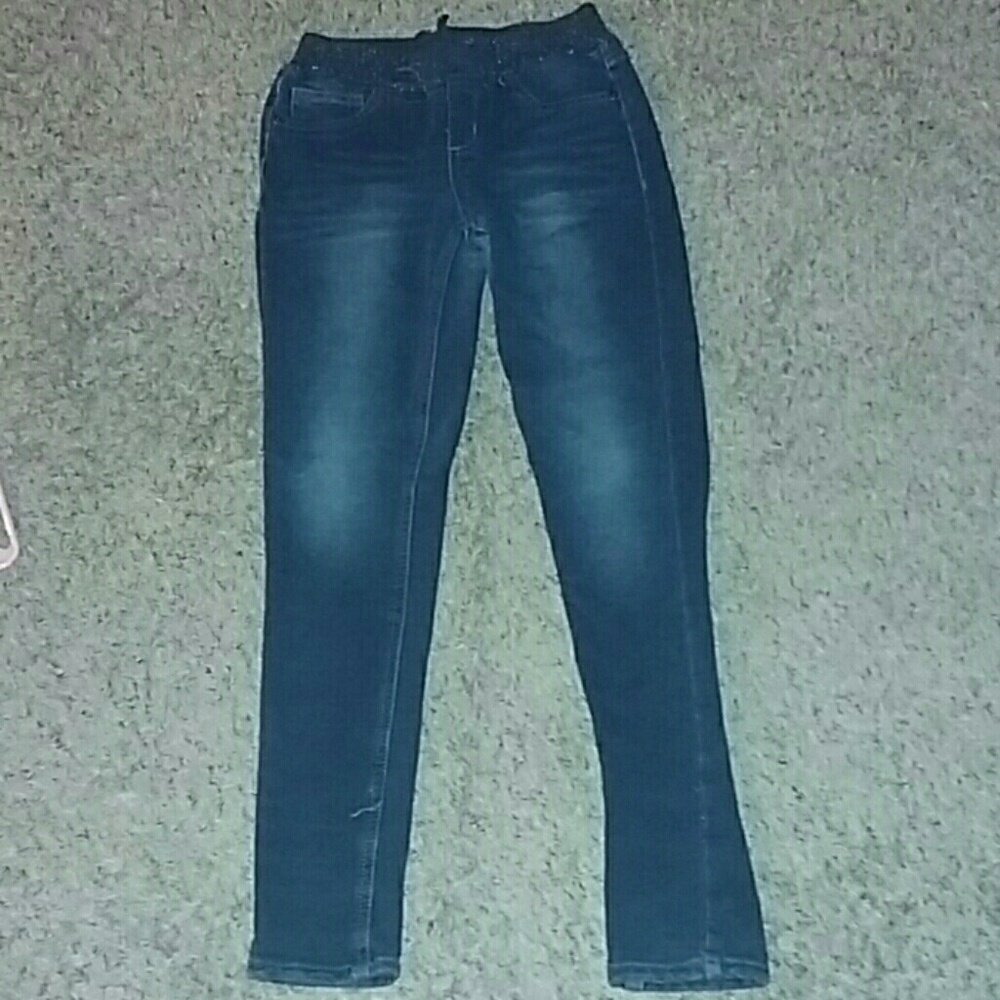 Blue jeggings